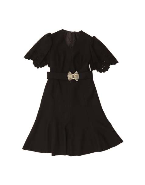 Vintage A-line Dress It 46 Large In Black - view 1
