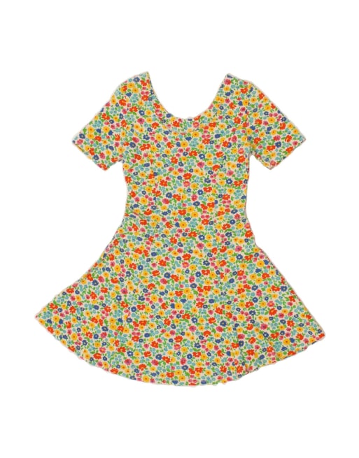 Vintage A-line Dress UK 4 XS In Multicoloured Floral