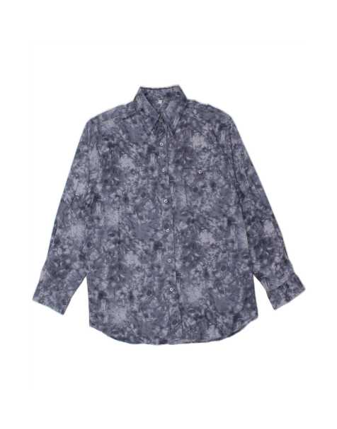 Vintage Abstract Pattern Shirt Large In Grey - view 1