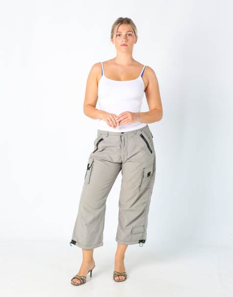 Vintage ADX701 M baggy tech pants in grey - view 1