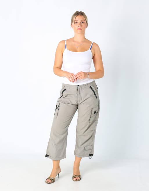 Vintage ADX701 M baggy tech pants in grey