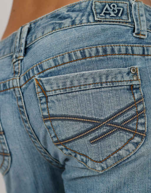 Vintage Aeropostale S flare jeans in blue, 4 of 4