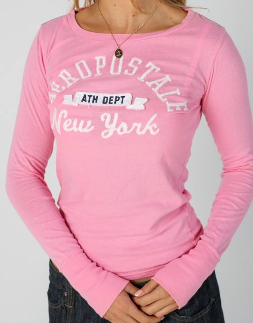 Vintage Aeropostale S long sleeve top in pink, 4 of 4