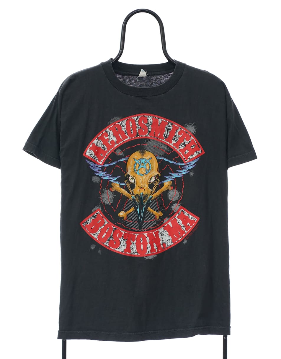 Vintage Aerosmith 90s Size M t-shirt Graphic Pump Tour In Black