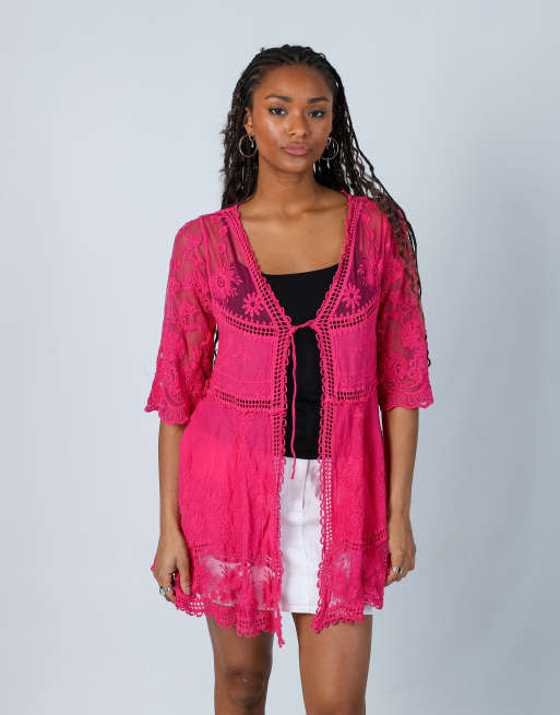 Vintage Aiki Keylook S woven top in pink