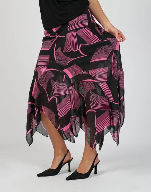 Vintage Aino M woven maxi skirt in black, 2 of 4