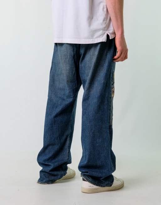 Vintage Akademiks 40x32 Denim Hip Hop Jeans Blue