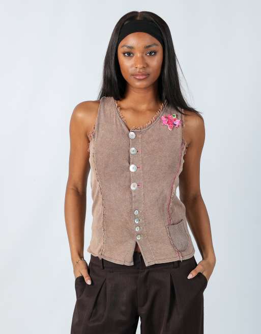 Vintage Aldo Martin's S cami in tan