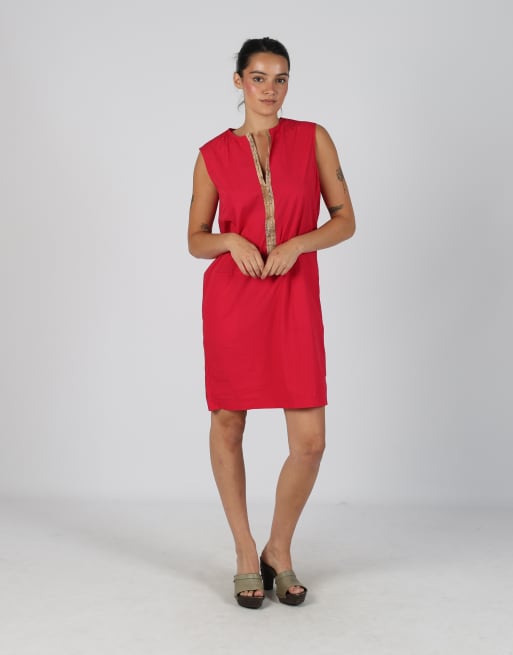 Vintage Alviero Martini M woven midi dress in pink