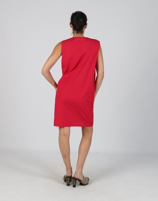 Vintage Alviero Martini M woven midi dress in pink, 3 of 4