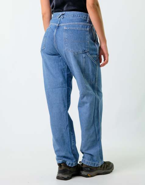 Vintage American Eagle Outfitters 30x30 Denim Carpenter Baggy Jeans Blue - view 1