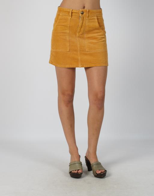 Vintage american eagle S woven mini skirt in mustard yellow, 2 of 4