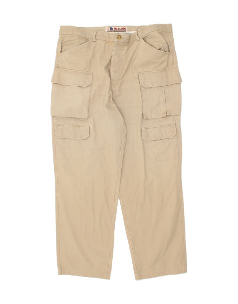 Vintage Americanino Size W42 L30 Straight Cargo Trousers in Beige - view 1