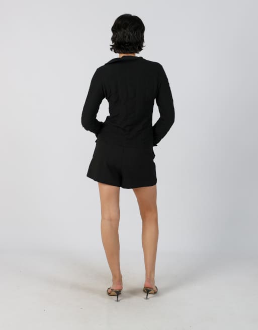 Vintage Amisu XS woven shorts in black, 3 of 4