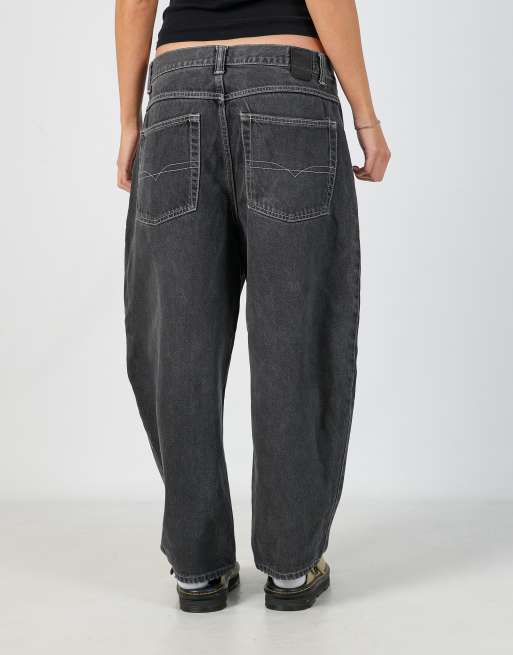 Vintage Anchor Blue 34x30 denim jeans in charcoal grey