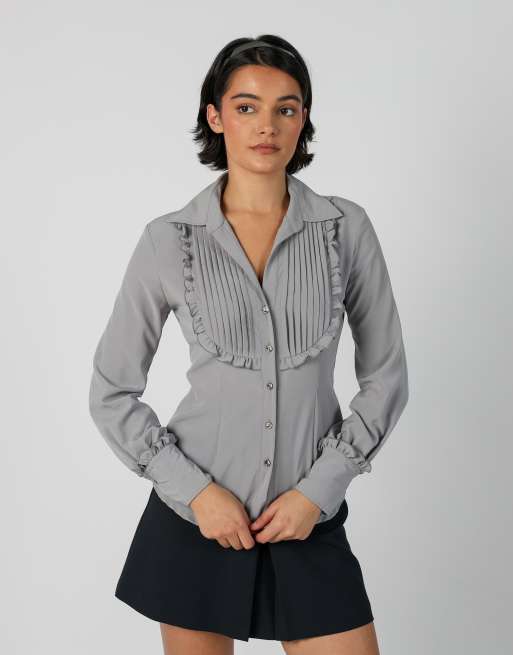 Vintage and S blouse in grey, 1 of 4