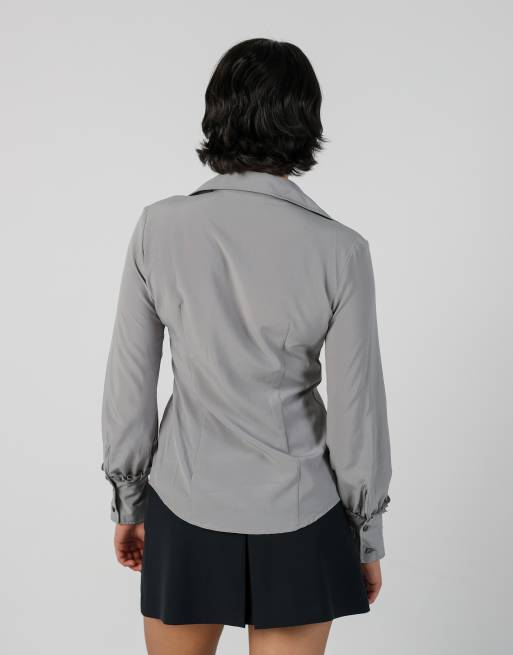 Vintage and S blouse in grey, 2 of 4