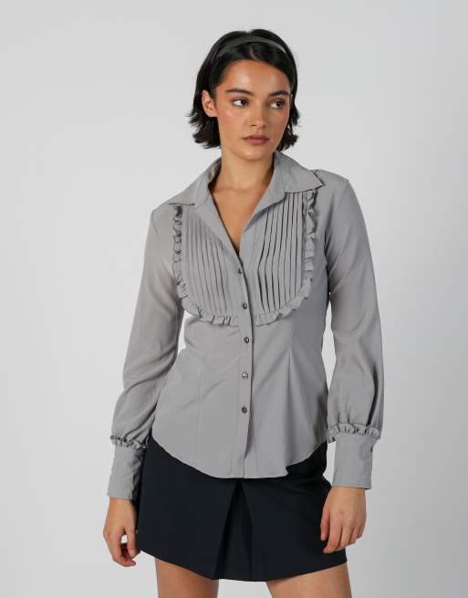 Vintage and S blouse in grey, 3 of 4
