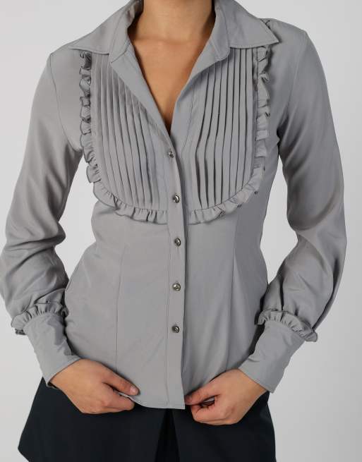 Vintage and S blouse in grey, 4 of 4