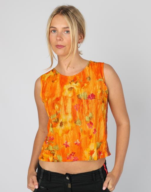 Vintage AndreaMare M cami in orange