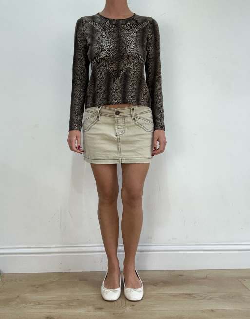 Vintage animal print long sleeve in grey, 4 of 4