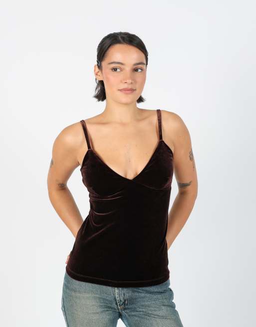 Vintage Anna Sui S cami in brown, 1 of 4