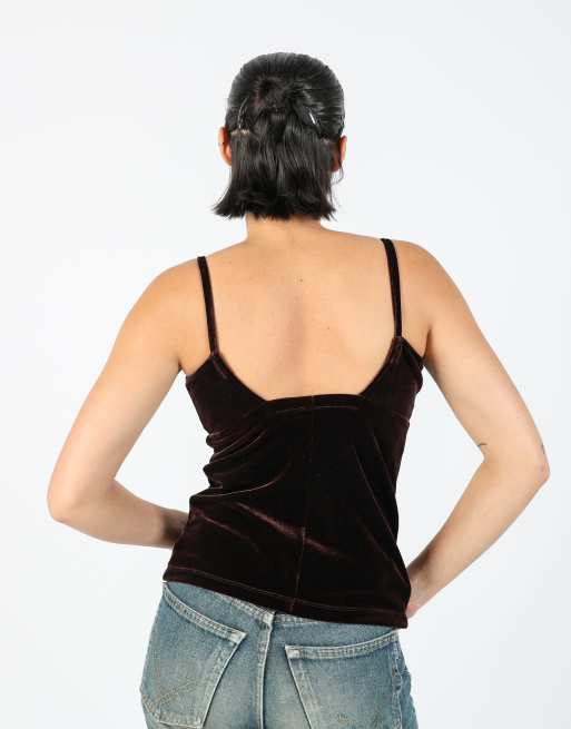 Vintage Anna Sui S cami in brown, 2 of 4