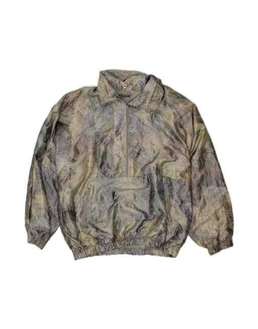 Vintage Anorak Jacket UK 42 XL In Green Colourblock