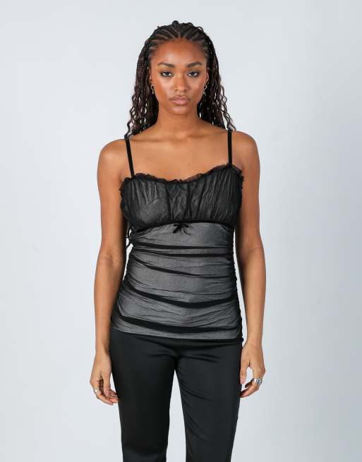 Vintage Anthesis M cami in black