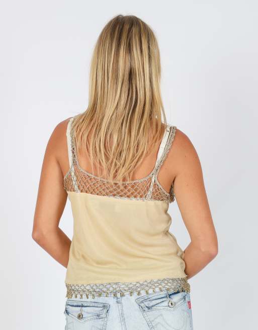Vintage Antille S cami in gold, 2 of 4