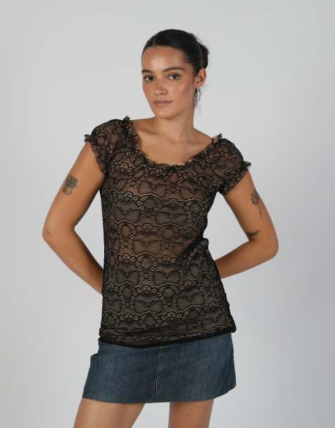 Vintage Antonella M blouse in black - view 1