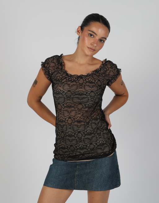 Vintage Antonella M blouse in black, 3 of 4