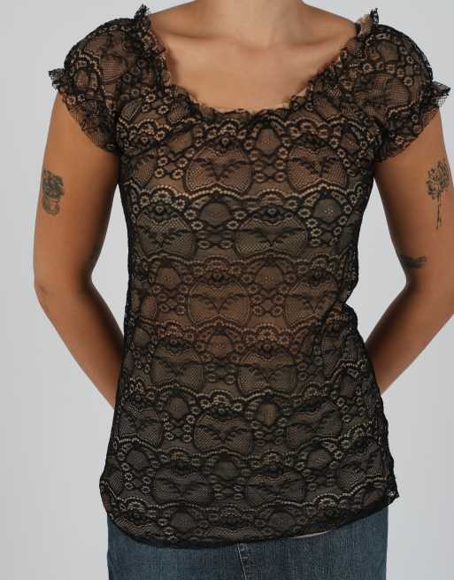 Vintage Antonella M blouse in black, 4 of 4