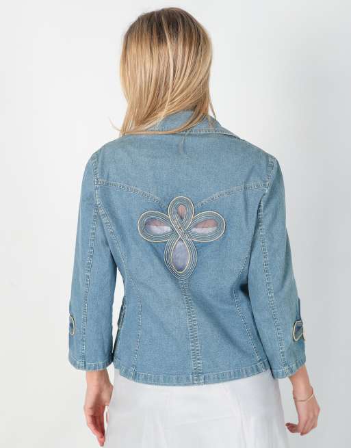 Vintage AQUA JEANS M denim jacket in blue, 2 of 4