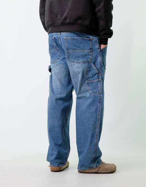 Vintage Arizona Jean Co  34x30 Denim Carpenter Baggy Jeans Blue