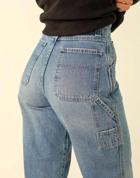 Vintage Arizona Jeans 26x30 Denim Carpenter Baggy Jeans Blue - view 1