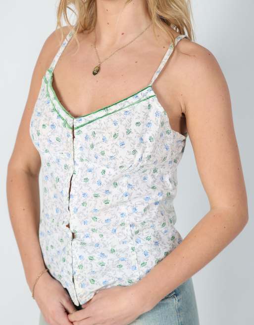 Vintage Arizona M cami in light green, 4 of 4