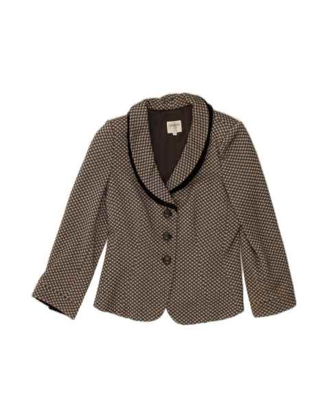 Vintage Armani 3 Button Blazer Jacket It 44 Medium In Grey Geometric - view 1