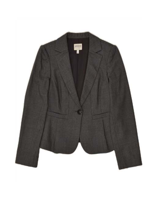 Vintage Armani Collezioni 1 Button Blazer Jacket It 42 Medium In Grey