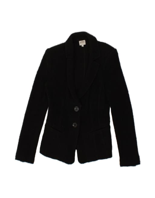 Vintage Armani Collezioni 2 Button Blazer Jacket It 38 XS In Black