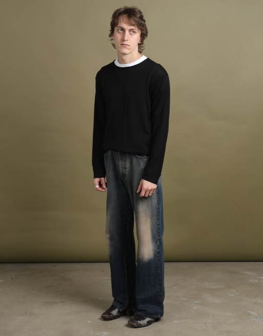 Vintage Armani Collezioni Knit Jumper size M in Black, 2 of 5