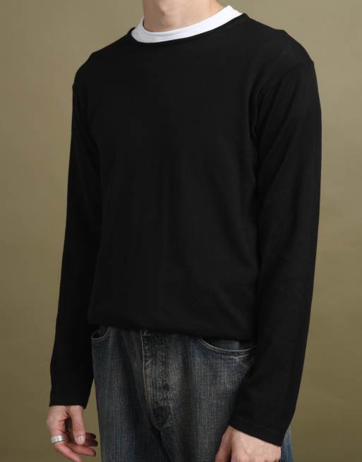 Vintage Armani Collezioni Knit Jumper size M in Black, 3 of 5