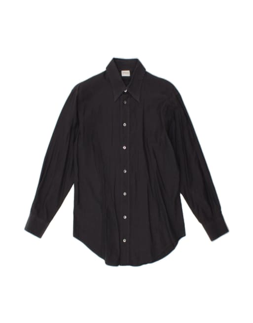 Vintage Armani Collezioni Shirt Small In Grey Striped