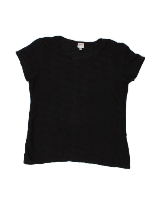 Vintage Armani Collezioni T-shirt Top US 12 Large In Black