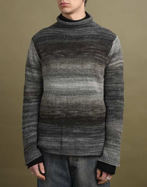 Vintage Armani Collezioni Turtleneck Jumper size L in Black, 3 of 4