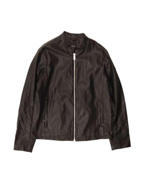 Vintage Armani Exchange Bomber Jacket UK 44 2XL In Black - view 1