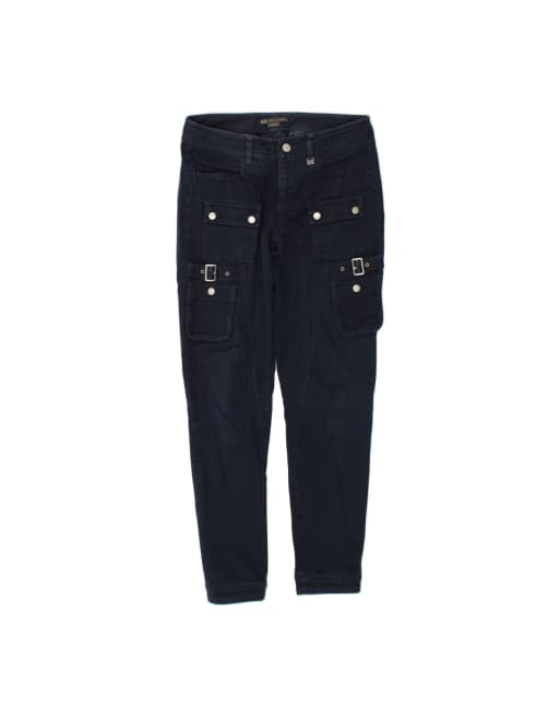 Vintage Armani Exchange Cargo Slim Jeans US 4 Small W30 L30 In Blue