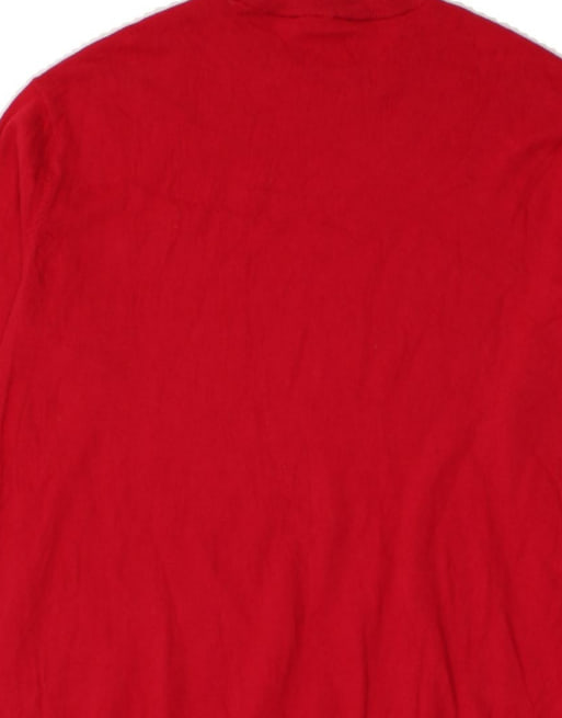 Vintage Armani Exchange Graphic Crew Neck Jumper Sweater Large In Red, 4 of 4