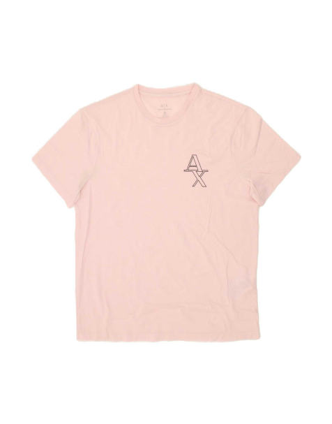Vintage Armani Exchange Graphic T-shirt Top Medium In Pink - view 1