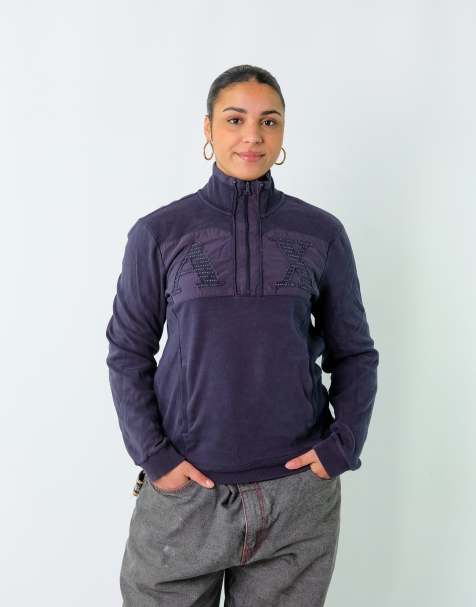 Vintage Armani Exchange M Sweatshirt Navy Blue - view 1